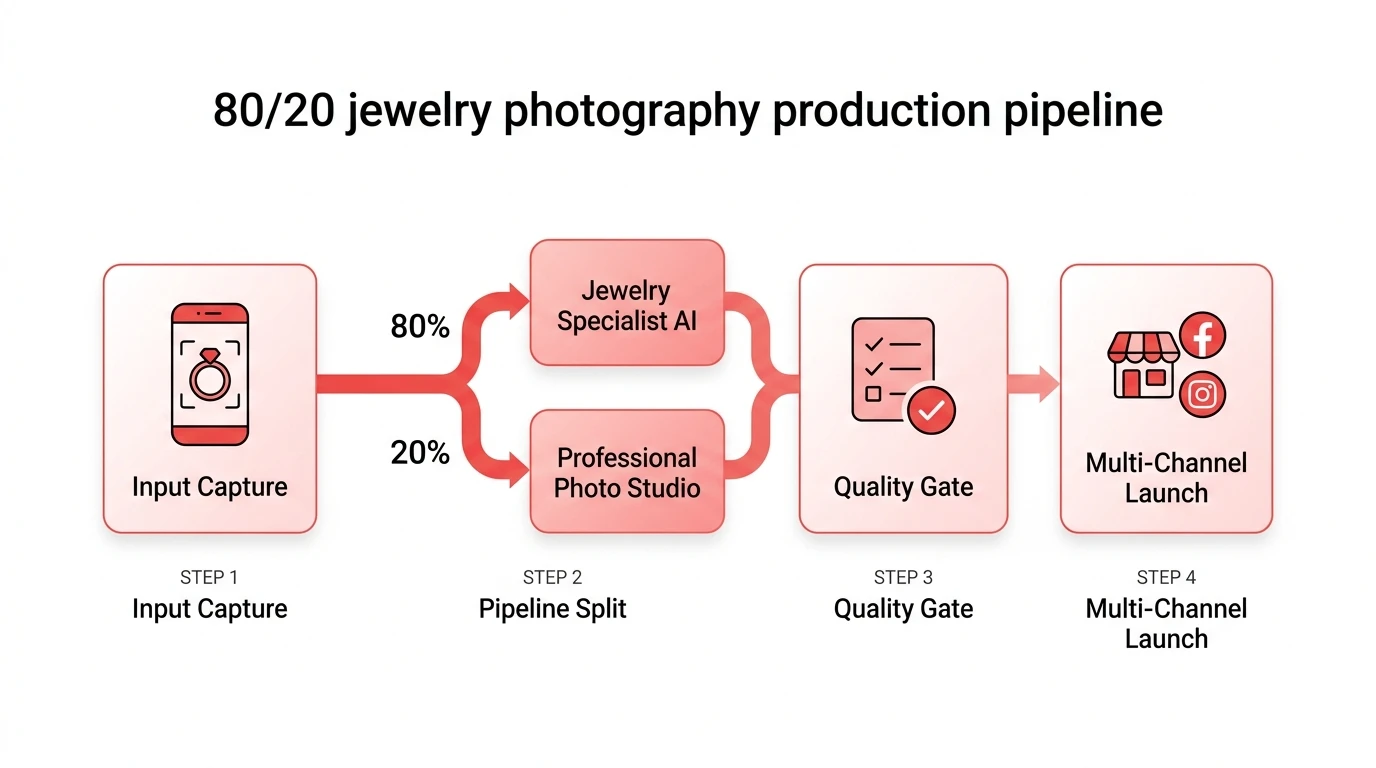 The 80/20 AI-Enhanced Jewelry Production Pipeline